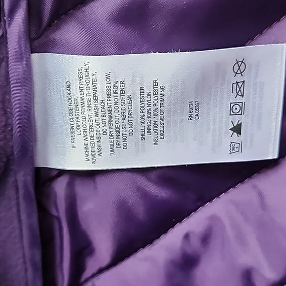 Columbia Full-Zip Nylon/Fleece Puff Vest Size S - Picture 3 of 9